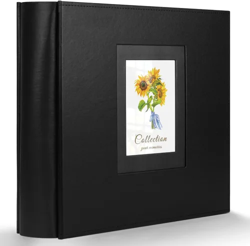 Vista 8 de Álbum de fotos 4x6 600 fotos, funda de piel de gran capacidad extra, contiene 600 imágenes horizontales y verticales de 4x6, regalo conmemorativo
