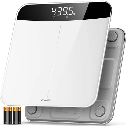 Vista 7 de Báscula digital de baño, báscula de peso de 450 libras, más precisa hasta 0.05 libras, báscula de pesaje automática para peso corporal, bebé