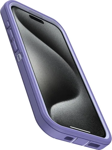 Vista 3 de OtterBox Funda para iPhone 15 Pro (solamente) Defender Series - Mountain Majesty (púrpura), sin pantalla, resistente y duradera, con protección
