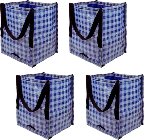 Vista 20 de DURASACK Bolsa de Almacenamiento de Servicio Pesado con Cremallera Superior de 22 Galones, Bolsa de Mudanza de Polipropileno Tejido Resistente Combo