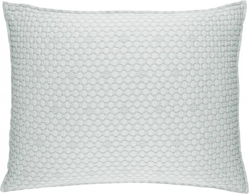 Vista 15 de Pine Cone Hill Lodi Alabaster Matelasse funda de almohada, tamaño estándar, patrón sólido color marfil