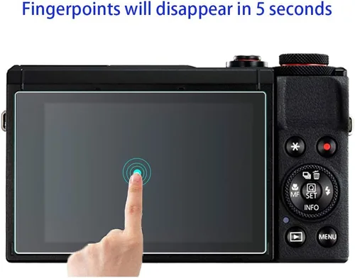 Vista 6 de Protector de pantalla para cámara digital Canon PowerShot G7X G7 X Mark III mark3 (para accesorios), [3 unidades] HUIPUXIANG LCD Película