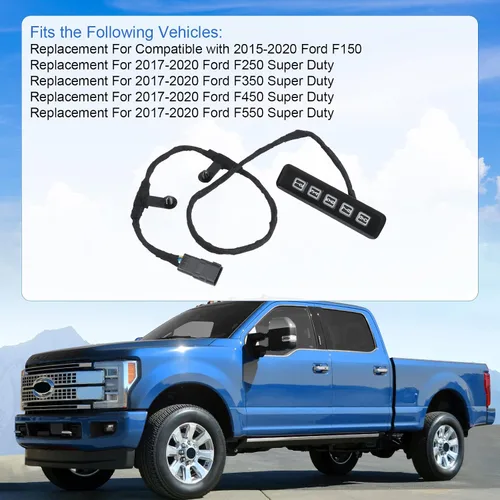 Vista 4 de DICMIC Teclado de entrada sin llave del lado del conductor Compatible con Ford F150 2015-2020 2017-2020 Ford F250 F350 F450 F550 Super Duty