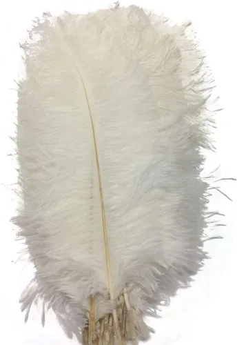 Vista 20 de MELADY® Paquete de 50 plumas de avestruz naturales de 12-14 pulgadas (11.8-13.8 in) para decoración del hogar, boda, fiesta (negro)
