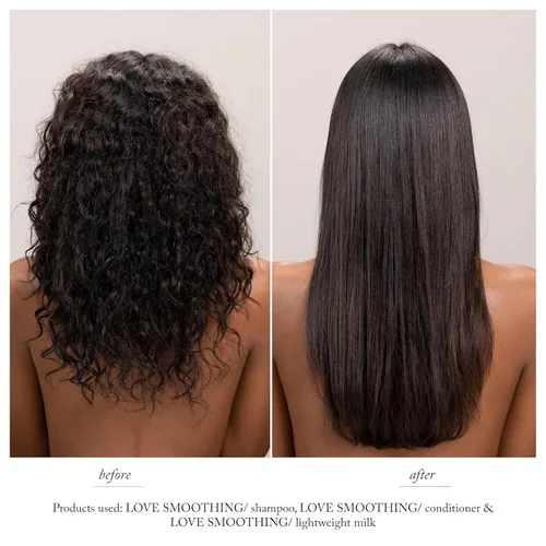 Vista 2 de Davines LOVE/Champú suavizante, limpiador suave antiencrespamiento para cabello encrespado, grueso o rebelde, promueve el alisado y el brillo