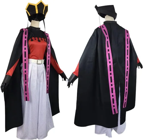 Vista 6 de Douma - Disfraz de kimono para cosplay, traje de uniforme de Douma, traje de Halloween