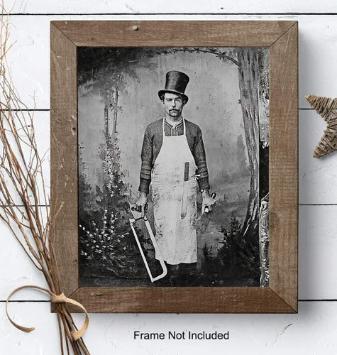 Vista 7 de Foto de arte de pared gótico espeluznante, decoración de habitación gótica aterradora para cocina, comedor, regalo divertido para chef, cocinero