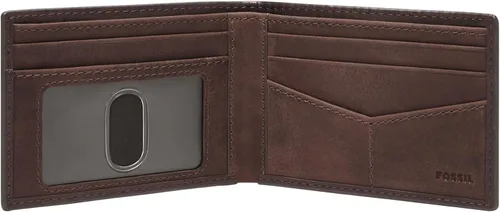 Vista 35 de Fossil Cartera Anderson de piel delgada y minimalista con bolsillo frontal plegable para hombre