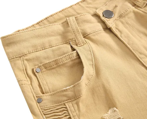 Vista 3 de QIMYUM Pantalones de mezclilla de corte ajustado para hombre