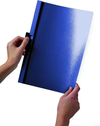 Vista 2 de DURABLE Cubierta de vinilo DuraClip con clip, carta, capacidad para 30 páginas, transparente/azul oscuro (220307)