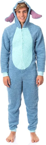 Vista 6 de Disney - Disfraz de punto de Lilo Stitch para jóvenes disfraz de sherpa de Unión Azul Patchwork