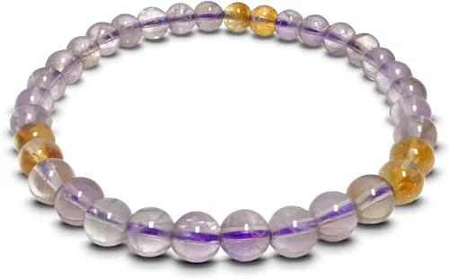 Vista 292 de Gem Avenue Handmade Round Bead Stretch Bracelet Unisex Natural Stone Beaded Jewelry for Men & Women, Elastic Wristband for Daily Wear