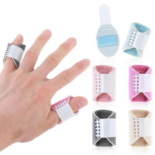 Vista 8 de DIVINA VITAE 5 férulas de dedo gatillo, soporte para el dedo pulgar para gatillo dedo nudillos inmovilización alivio del dolor soporte de dedo se