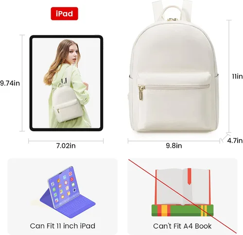 Vista 4 de LOVEVOOK Mini mochila pequeña y linda mochila de moda para niñas y mujeres Light
