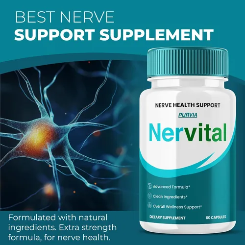 Vista 4 de Paquete de 2 cápsulas nerviosas, alivio de neuropatía de máxima fuerza para piernas y pies, estimulador de vitaminas para nervios, suplemento