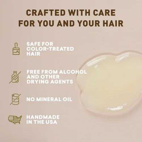 Vista 6 de Just Nutritive Gel de hierbas para cabello rizado Gel para peinar y acondicionar el cabello encrespado 16 onzas