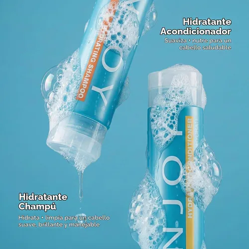Vista 2 de Enjoy, Duo, sin sulfato (Champú y Acondicionador Hidratante) – 10.1 oz