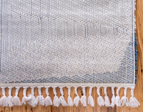 Vista 8 de Unique Loom Hygge Shag Collection - Alfombra moderna de inspiración marroquí, diseño geométrico, felpa y acogedora