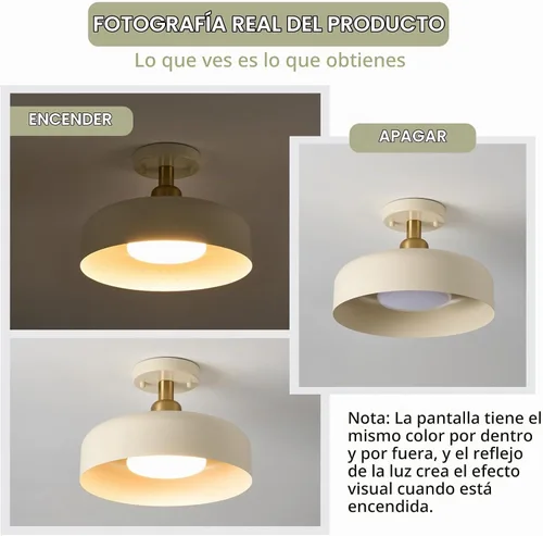 Vista 5 de BISAMIYA Moderna lámpara de techo semiempotrada, acento de latón y pantalla de metal de 12.6 pulgadas, para cocina, pasillo, entrada, despensa