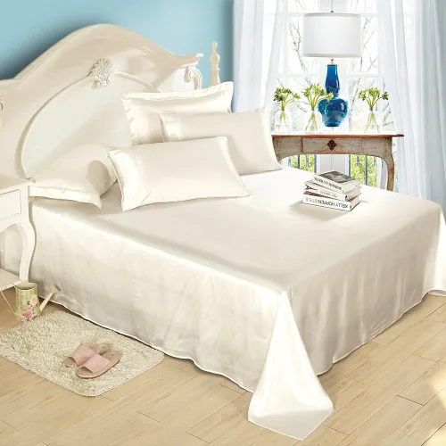 Vista 9 de LilySilk Sábanas de seda natural 25 Momme, refrescantes, de lujo, para viajes, ropa de cama Twin Black