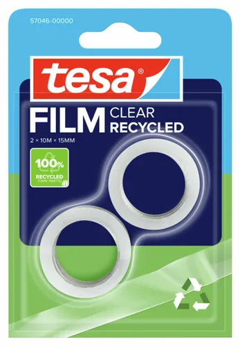 Vista 9 de tesa tesafilm - Cinta adhesiva reciclada, transparente, 32.8 ft x 0.591 in