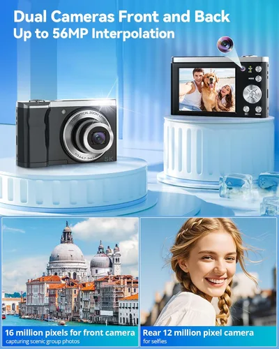 Vista 10 de Cámara digital 5K Cámaras de 56MP para fotografía Autofoco, zoom óptico 10X