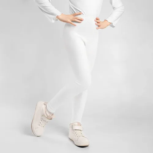 Vista 4 de BOOPH Leggings para niñas, pantalones elásticos de algodón para niños, sin pies, 2-14 años