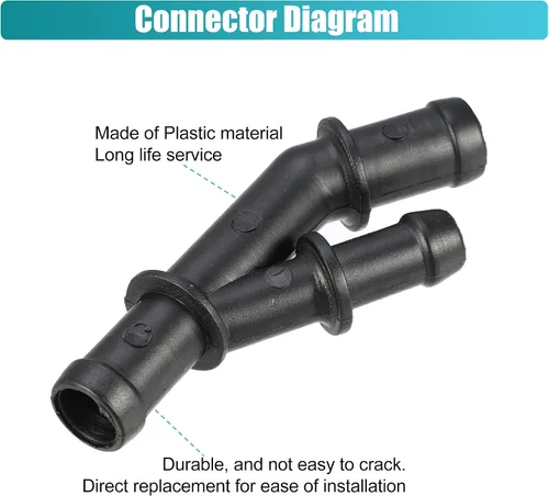 Vista 5 de X AUTOHAUX Conector de manguera de refrigerante del motor para Volkswagen Golf Jetta 2000-2005 para Audi TT 1999-2006
