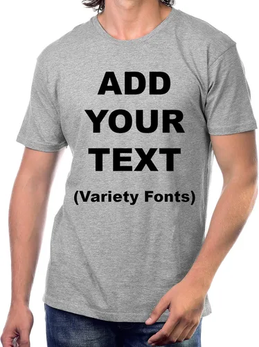 Vista 22 de Circular - Camisetas personalizadas en la parte delantera y trasera para añadir tu texto, ultra suaves, para hombres y mujeres, camiseta de algodón