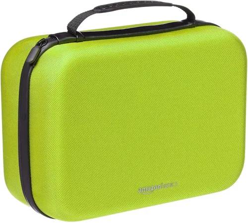 Vista 3 de Tienda Basics Hard Shell Travel and Storage Case for Nintendo Switch and Switch OLED- 12 x 48 x 9 Inches Neon Yellow