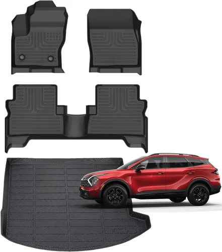 Vista 29 de Alfombrillas para Jeep Compass 2007-2016/2007-2016 Jeep Patriot/Dodge Caliber 2007-2012 para todo tipo de clima con forro de carga para automóvil