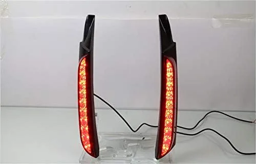 Vista 5 de Luz trasera del pilar del tronco del LED Freno de la columna de la lámpara LED Freno/Luz de conducción Reemplazo para Toyota Fortuner 2015-2017