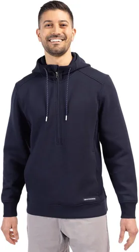 Vista 3 de Cutter & Buck Roam Eco Half Zip Recycled Mens Pullover Hoodie
