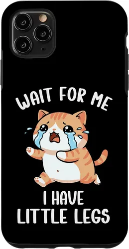 Vista 13 de Funny Short Legs Cat Meme Wait for Me, I Have Little Legs Case for iPhone 17