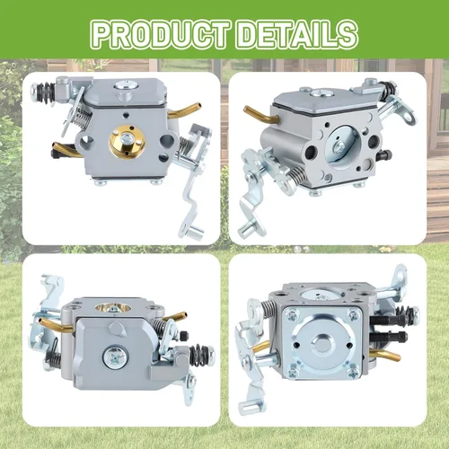Vista 6 de Carburador PP5020AV para Poulan PP4818A PP5020 PP5020AVX para Zama C1M-W47 para Craftsman 358.350980 358.350981 358.350982 Motosierra Carb con línea