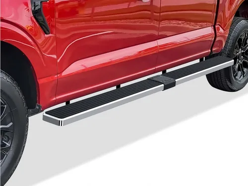 Vista 8 de APS Estribos negros compatibles con Ford F-150 2015-2026 SuperCrew Cab & F-150 Lightning 2022-2026 & F-250 F-350 Super Duty 2017-2026 Crew Cab