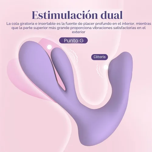Vista 7 de Vibrador de Tracy's Dog para mujeres - Juguetes sexuales portátiles con molienda del clítoris y rotación del punto G para estimulación dual, 10