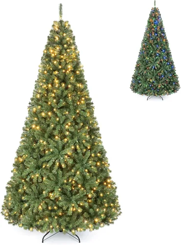 Vista 16 de GOFLAME Árbol de Navidad preiluminado de 7.5 pies con control remoto 3-Verde