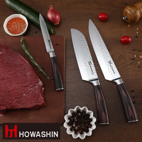 Vista 30 de Cuchillo de chef de 6 pulgadas, cuchillos de cocina, deshuesado de acero inoxidable alemán de alto carbono, cuchillo profesional para carne, aves