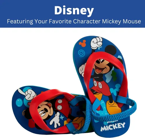 Vista 2 de Disney Sandalias de personajes para niñas y niños, zapatos de agua para niños, Minnie Mouse Mickey Moana Toy Story Elsa Frozen Cars Encanto