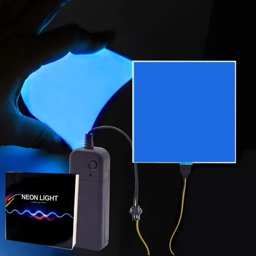 Vista 8 de Panel LED flexible, hoja de panel electroluminiscente EL cinta cortable suave para máscara de ojos, cosplay, decoración de fiesta, bricolaje