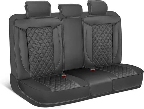 Vista 35 de MotorBox Meridian Series - Fundas de asiento de piel napa, fundas clásicas de asiento delantero, de piel sintética de alta calidad, color beige