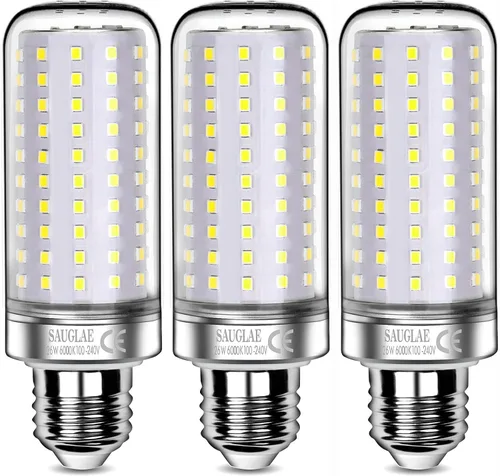 Vista 8 de Bombillas LED de 26 W, equivalente a bombillas incandescentes de 200 W, 3000 lm, 3000 K blanco cálido, tornillo Edison pequeño E12, paquete de 3