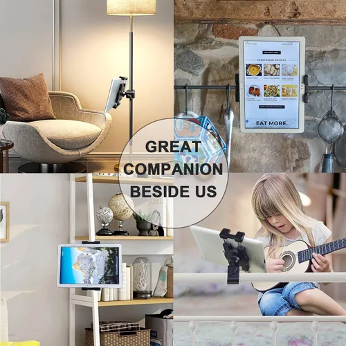 Vista 7 de Timewall - Soporte universal para teléfono con abrazadera, soporte universal para iPad iPhone para bicicleta giratoria, bicicleta estática