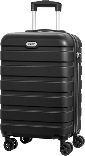 Vista 9 de AnyZip - Maleta de plástico ABS y policarbonato, con carcasa dura, ligera, con 4 ruedas universales giratorias, con candado TSA, 20/24/28 Pulgadas