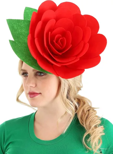 Vista 4 de Fun Costumes Red Rose Headdress