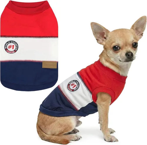 Vista 63 de Parisian Pet Camisa para perro de Amazonia - Ropa de algodón para perros pequeños - Elegante traje tropical para perros - Ropa ligera y suave