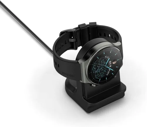 Vista 3 de Base de carga magnética compatible con Huawei Watch GT5/GT5 Pro/GT4/GT3/GT3 SE/GT2 Pro, reloj D2/4/4 Pro/3/3 Pro, nuevo cable de carga USB de 3.3