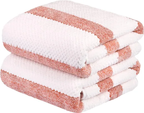 Vista 24 de JML - Toallas de baño de microfibra de gran tamaño (30 x 60 pulgadas), suaves, súper absorbentes y de secado rápido, multiusos para deportes