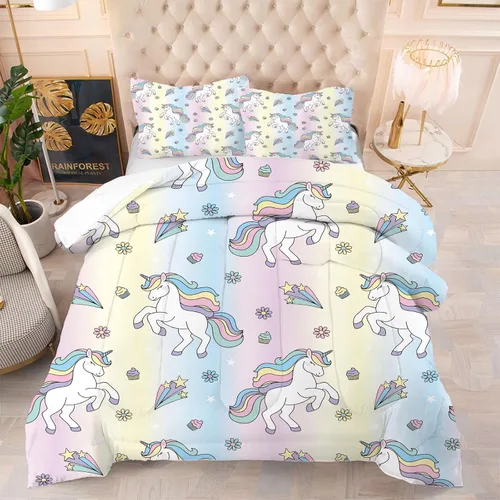 Vista 15 de Blue Wavy Stripes Comforter Set Twin Size 3D Optical Illusion Ocean Wave Bedding Set with 1 Pillowcase & 1 Comforter, Soft Geometric Blue White Bed